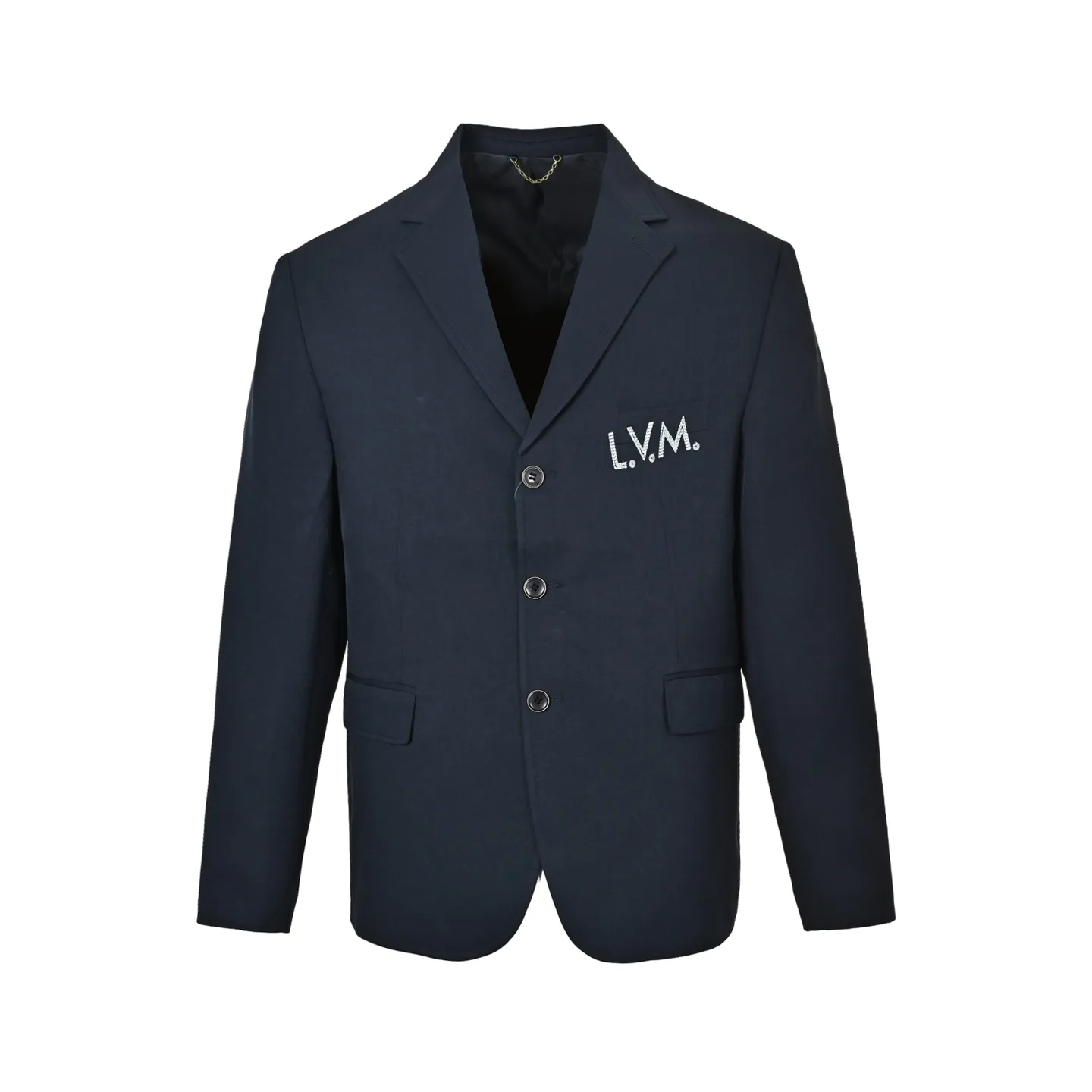 Louis Vuitton Pocket Embroidered Single Breasted Suit Jacket